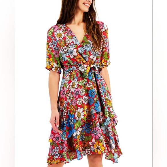 Tahari NWT ASI Floral Print Dress - Picture 1 of 8
